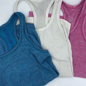 LuluLemon Racerback Tanks: Size 2: Lot of THREE!
